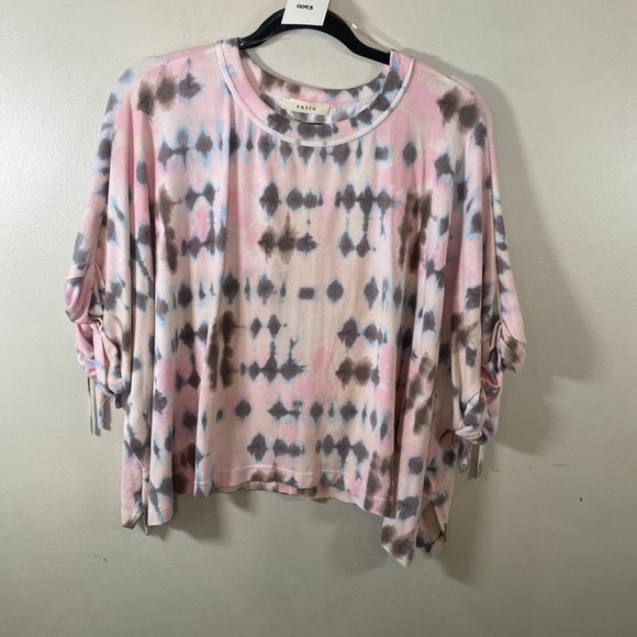 NWOT Entro Tie Dye Shirt with Fringe - Picture 4 of 9